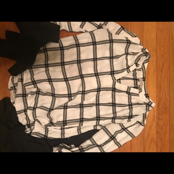 Loft Plaid Blouse - Picture 2 of 3